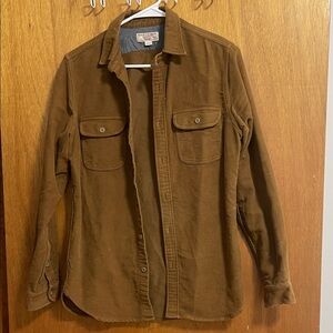 Men's Casual Brown Button Down Shirt